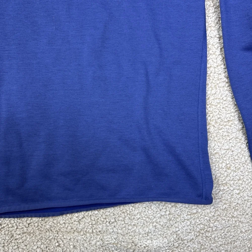 Nike Dri-FIT Hooded Pullover Hoodie Blue Men's S Lightweight L/S Check Logo